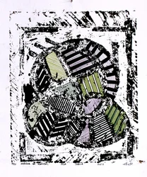 Padrão abstrato às riscas