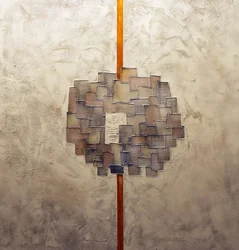 Abstrato geométrico dourado com textura