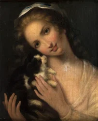 Francês: Jeune fille au chat