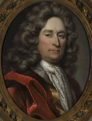 Retrato de um homem com uma peruca cinzenta