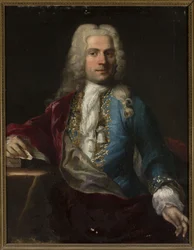 Retrato de um homem de peruca com uma carta