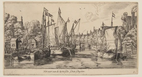 O ferry Uytersche Schiet-Schuyten, de Vistas de Amesterdão