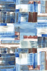 Camadas abstratas em azul e castanho