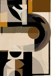 Formas abstratas e terrosas