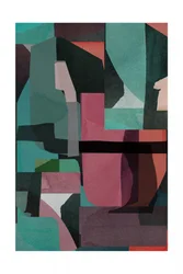 Colagem geométrica abstrata