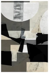 Colagem geométrica abstrata