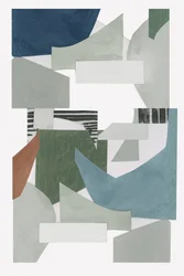 Colagem geométrica abstrata