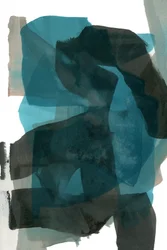 Camadas abstratas em azul-petróleo