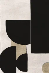 Geometria preta e dourada