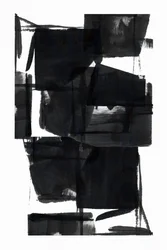 Abstracto preto arrojado
