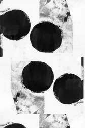 Círculos pretos abstratos arrojados