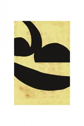Abstrato arrojado preto e amarelo