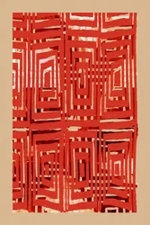Geometria em vermelho vivo