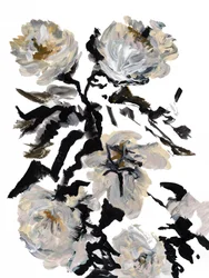 Abstrato floral dramático