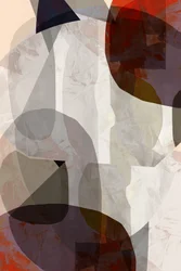 Camadas abstratas com tons terrosos