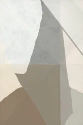 Formas abstratas com tons terrosos