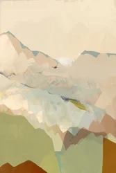 Paisagem montanhosa e rústica