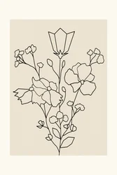 Linhas florais elegantes
