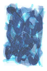 Abstrato em azul fluido