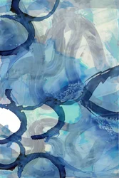 Abstrato em azul fluido