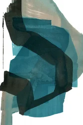 Abstrato em azul-petróleo fluido