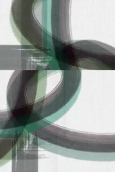 Fluxo abstrato verde-cinzento