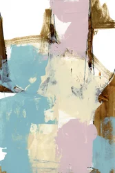 Abstrato em Ouro Rosado Moderno