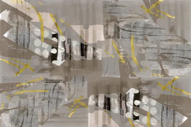 Abstrato em ouro moderno