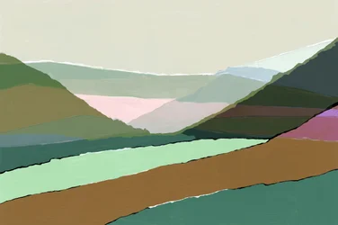 Paisagem moderna em camadas