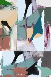 Composição abstrata em tons suaves