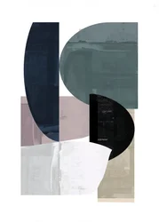 Formas abstratas em tons suaves