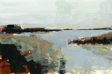 Paisagem abstrata em tons suaves