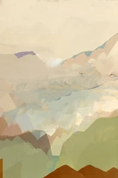 Paisagem montanhosa tranquila
