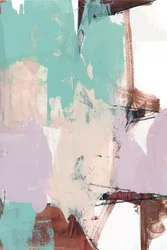 Pinceladas abstratas e serenas