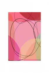 Fluxo abstrato em rosa suave
