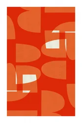 Curvas vibrantes do estilo Mid-Century