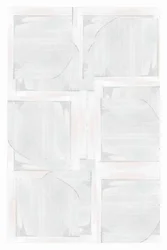Geométrico abstrato em branco