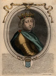 Retrato de Carlos IV, o Bel (1294-1328), Rei de França - Carlos IV, o 