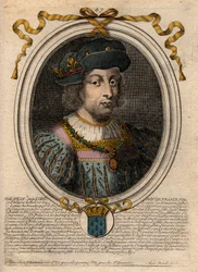 Retrato de Filipe V o Longo (1294-1322), Rei da França - Filipe V (1294-1322) 