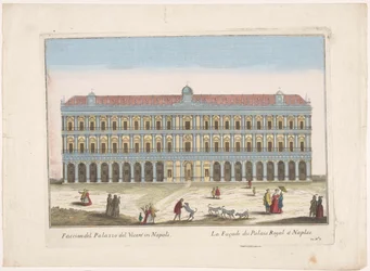 Vista do Palazzo Reale em Nápoles
Facciata del palazzo del vicere em Nápoles (título sobre o objecto)