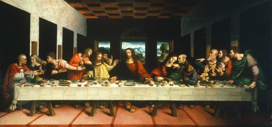 Cópia da Última Ceia de Leonardo da Vinci, de Cesare Magni (primeira metade do século XVI)