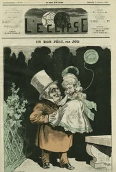 Um bom pai, Adolphe Thiers (1797-1877), historiador e estadista francês. Capa em "L