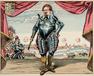 Ilustração retirada do livro «Le bon roy Henri», ilustrado por Jacques Marie Gaston Onfray de Bréville, conhecido como JOB (1858-1931): retrato de Charles de Lorraine (1554-1611), duque de Mayenne, chefe militar da Liga, inimigo de Henrique IV - Coleção