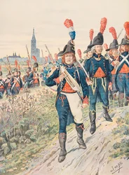 Jacques Marie Gaston Gaston Onfroy de Breville dit JOB (1858-1931) - Tropas francesas mantidas em todos os momentos: Strasbourg Pontonniers (1793), Colecção privada