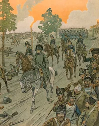 Jacques Marie Gaston Onfroy de Breville dit JOB (1858-1931) - História da Bélgica: Waterloo na noite da batalha (18 de junho