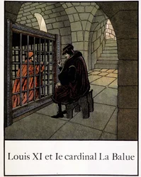 Luís XI e o cardeal La Balue - em "Petite histoire de France" de Jacques Bainville, editada por Mane