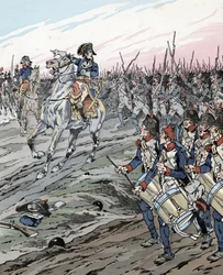 Napoleão Bonaparte durante a Batalha de Marengo (1800)