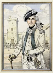 Retrato de Theophile Malo Corret de La Tour (ou Latour) d