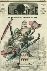 A Batalha de Louqsor, o Padre Gagne escalou o Obelisco. Capa em "L