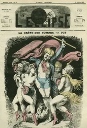 Os escriturários atacam, a ilustração sugere vestir os dançarinos de Jean-Baptiste (Jean Baptiste) Carpeaux